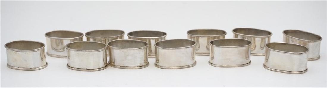 12 STERLING SILVER NAPKIN RINGS (1 of 5)