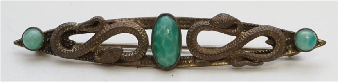 ART NOUVEAU SNAKE BROOCH (1 of 5)