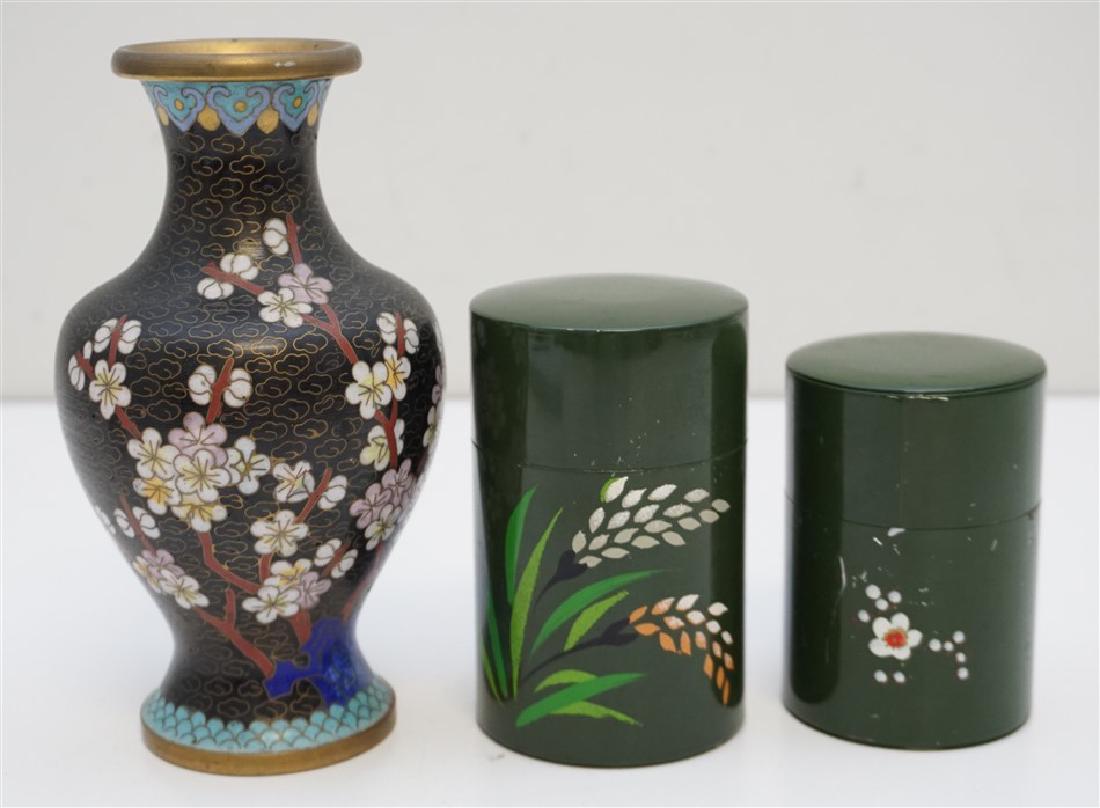 3 PC CLOISONNE & LACQUER (1 of 8)