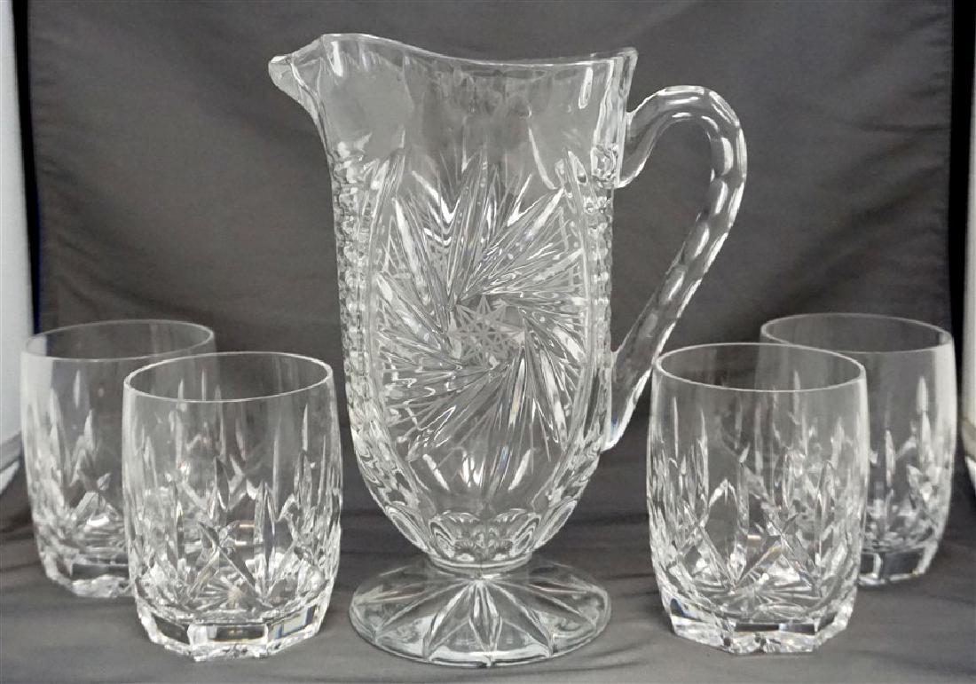 CUT PITCHER & 4 DOUBLE OLD FASHIONED (1 of 8)