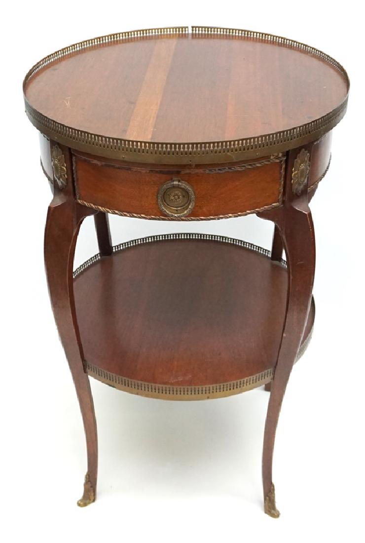 MAHOGANY FRENCH STYLE ORMOLU TABLE (1 of 10)
