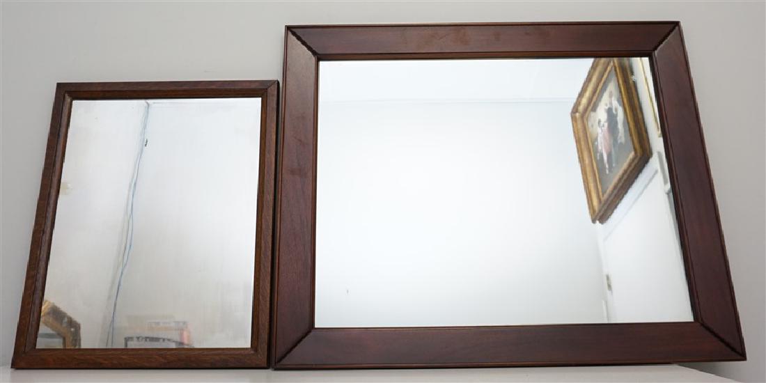 2 VINTAGE MAHOGANY MIRRORS (1 of 5)