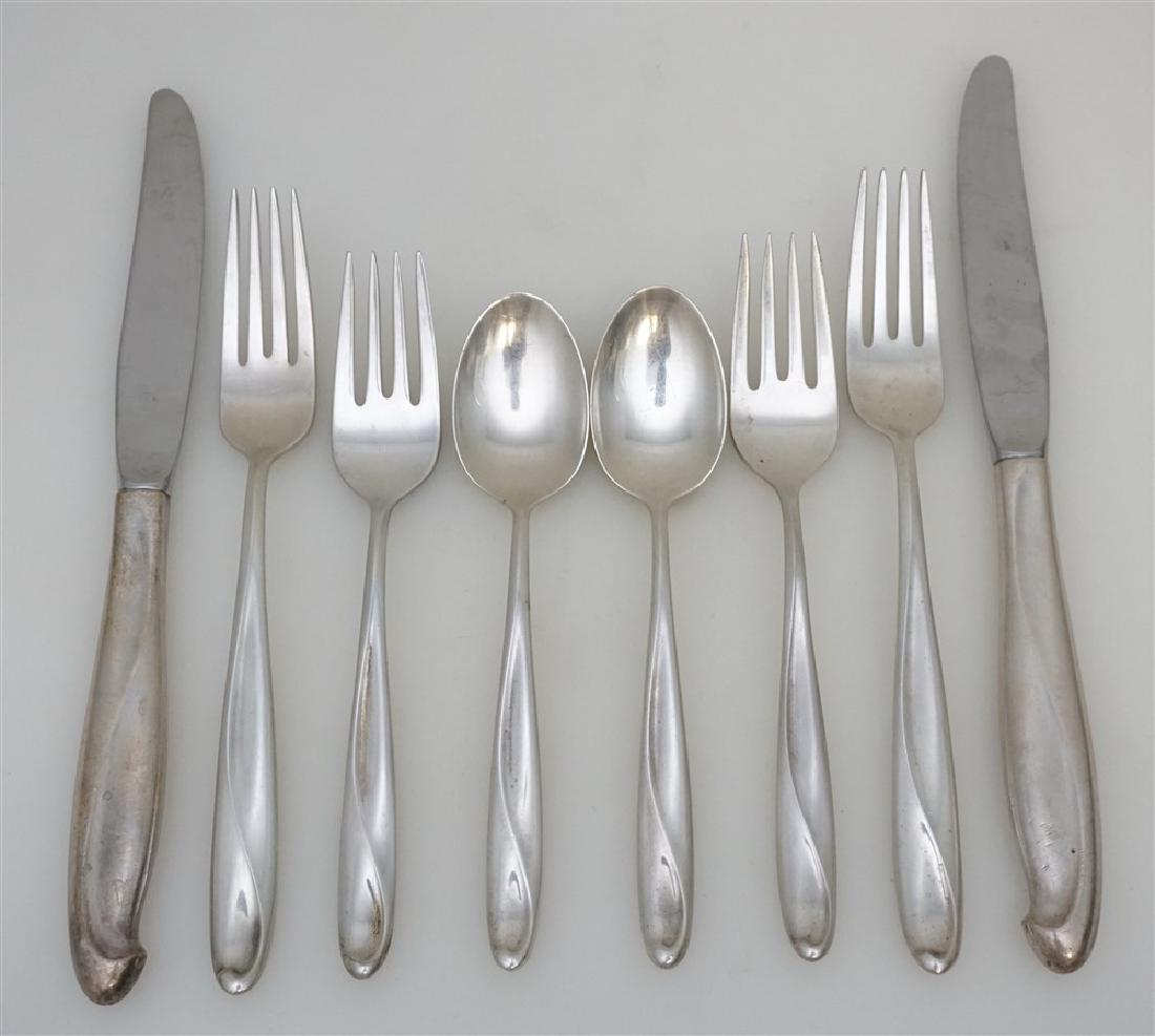 2 4pc PLACE SETTING STERLING SILVER SCULPTURE (1 of 5)