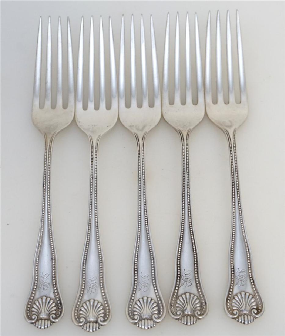5 FRANK W SMITH STERLING NEWPORT SHELL FORKS (1 of 5)