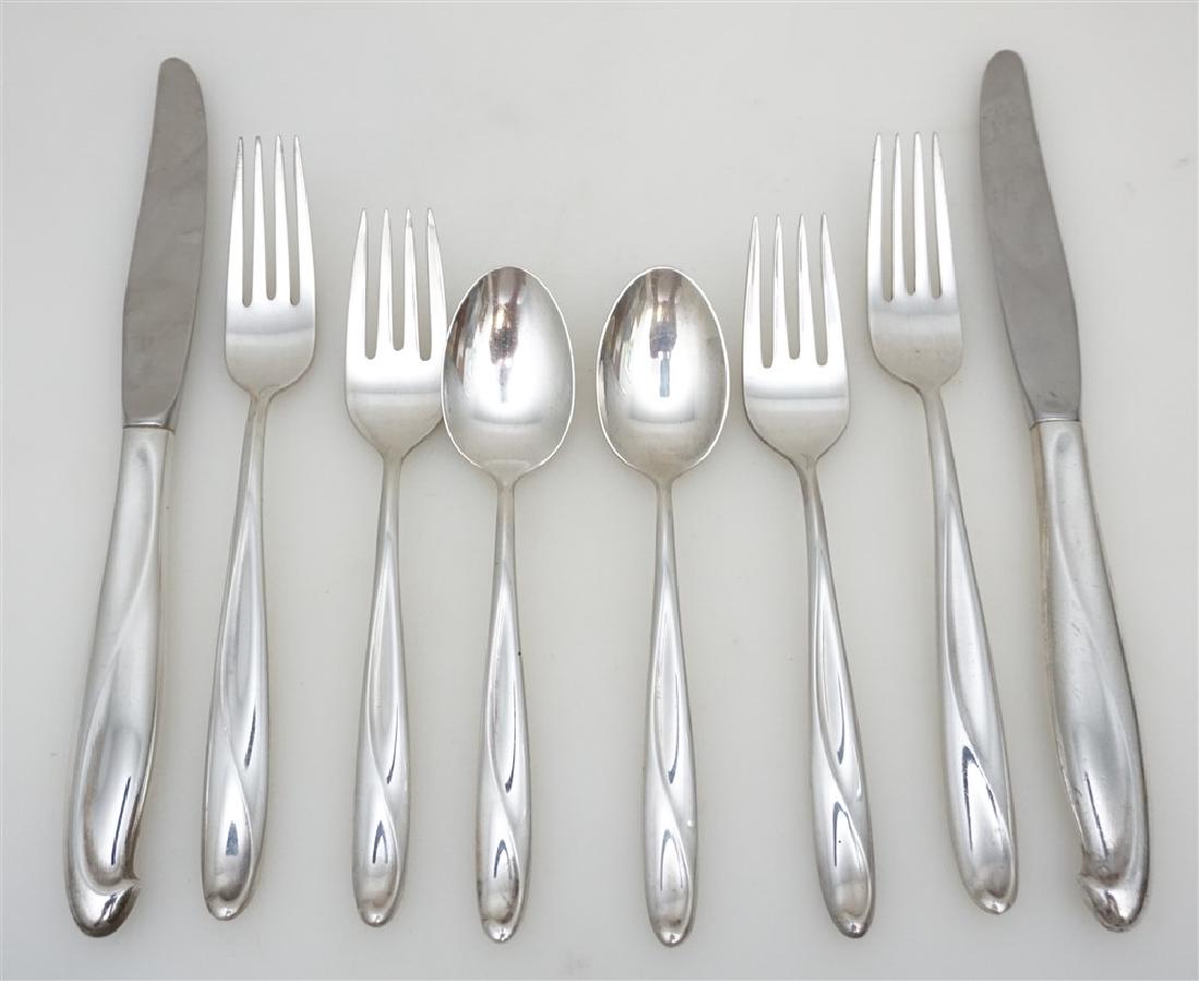 2 4pc PLACE SETTING STERLING SILVER SCULPTURE (1 of 5)