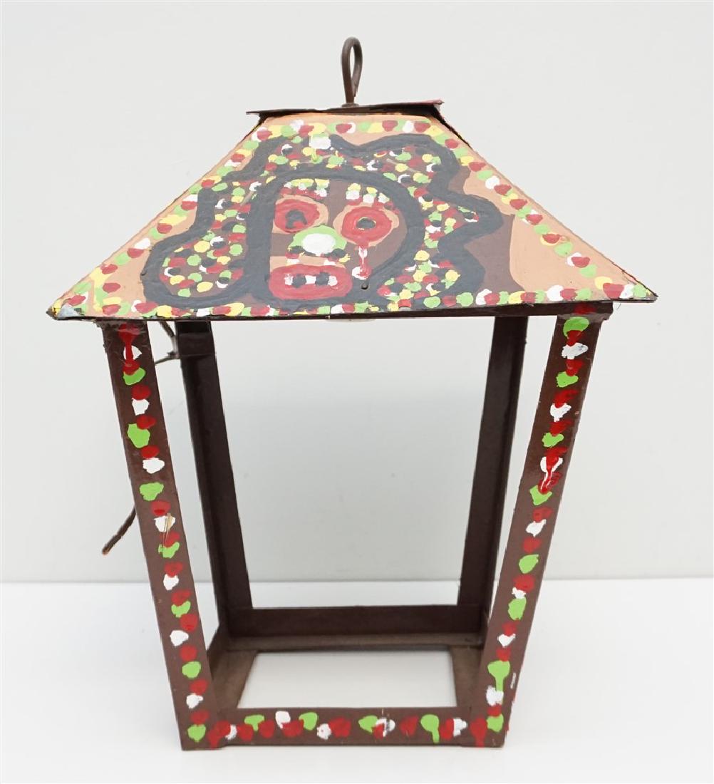 RICHARD BURNSIDE FOLK ART LARGE LANTERN (1 of 8)