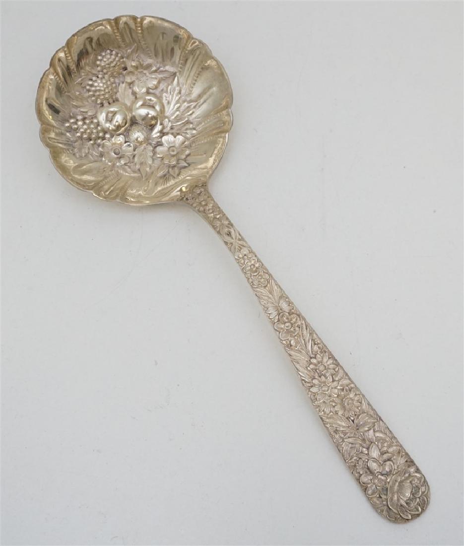 S. KIRK STERLING LARGE BERRY CASSEROLE SPOON (1 of 6)