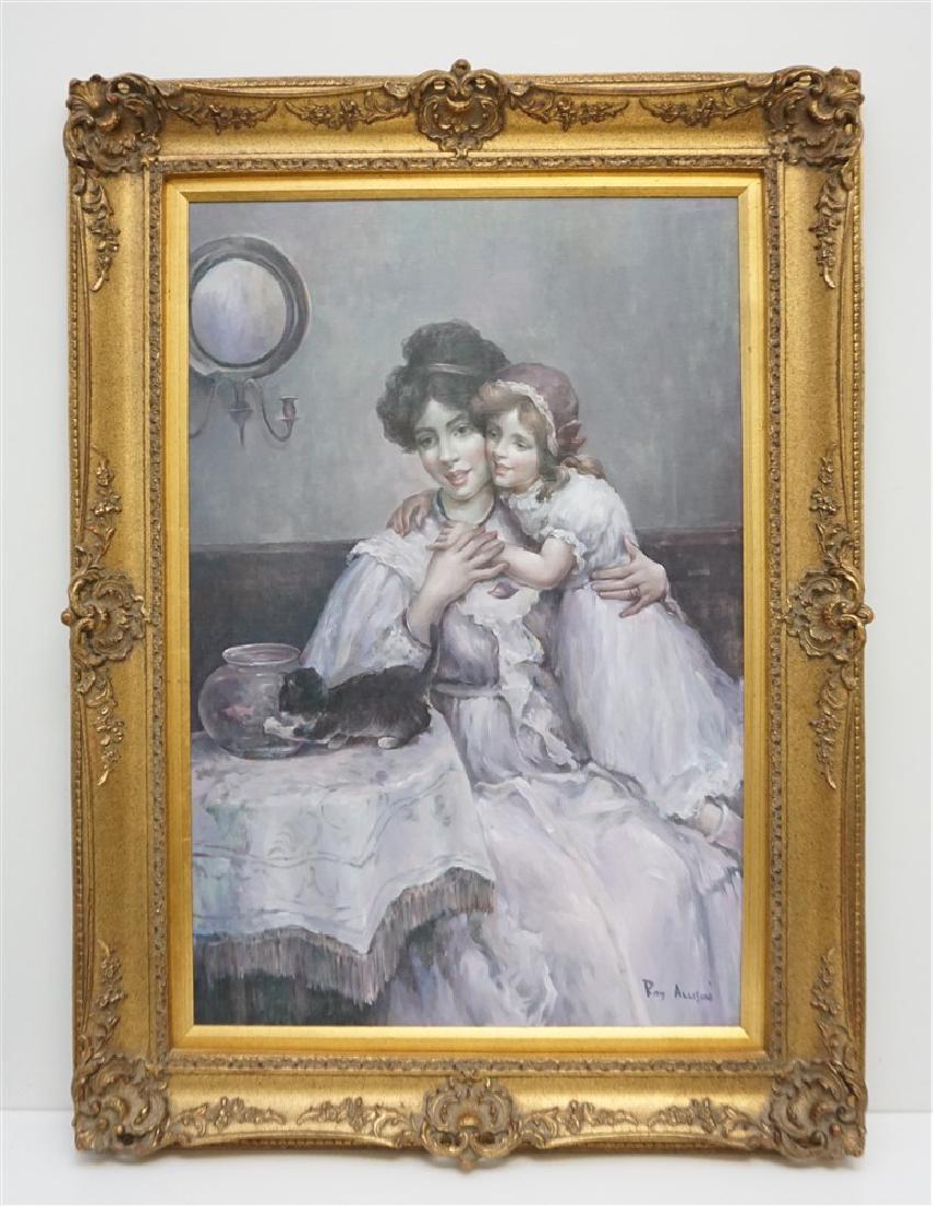 ROY ALLISON (20th c) MOTHER & CHILD PAINTING (1 of 7)