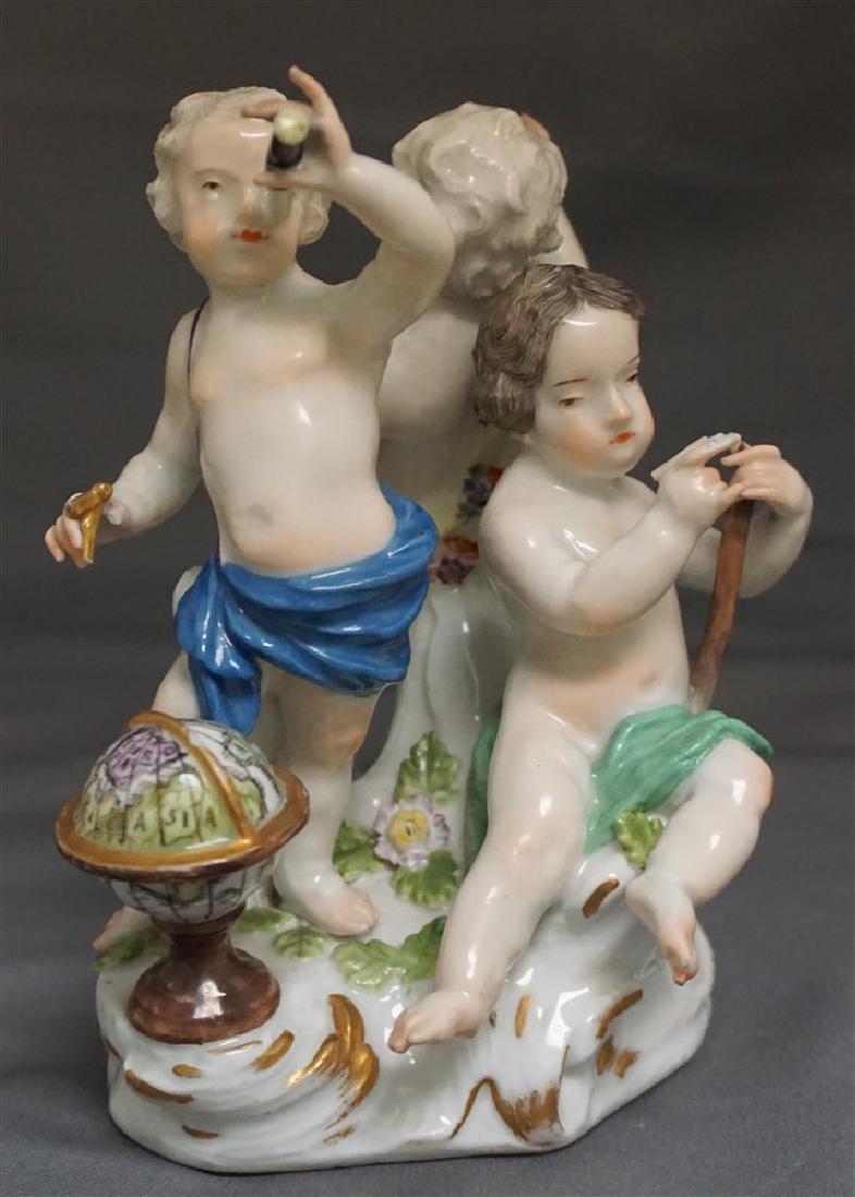 MEISSEN PORCELAIN GROUPING OF CHERUBS (1 of 10)