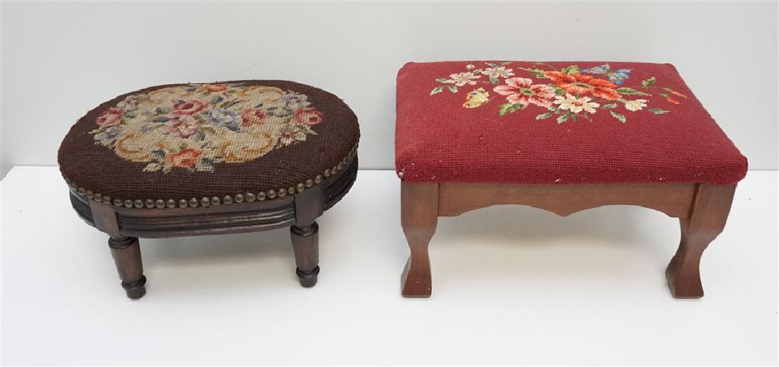 2 TAPESTRY FOOT STOOLS (1 of 8)