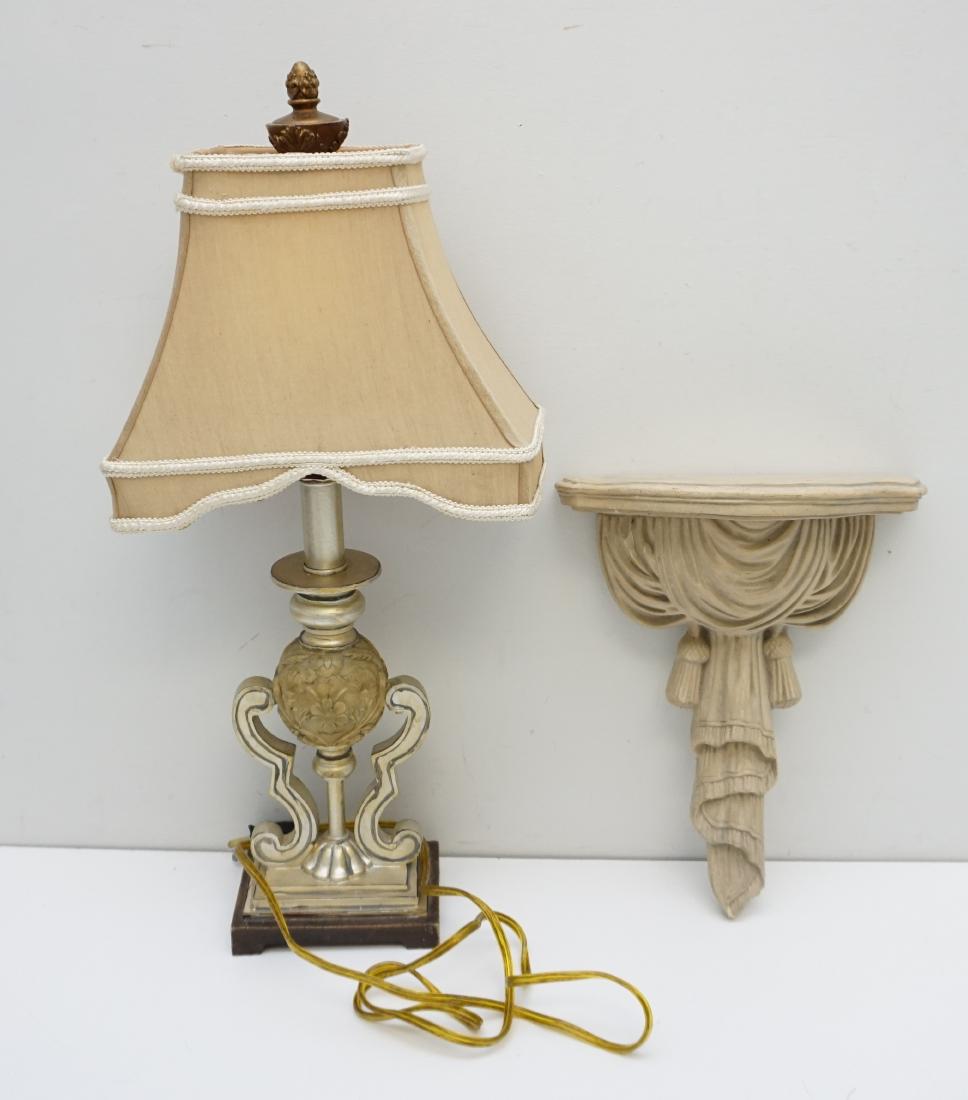 PLASTER SCONCE & LAMP (1 of 3)
