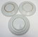 3 ROSE MEDALLION PLATES & BOWL - 8