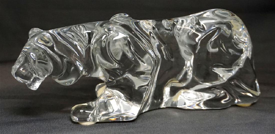 RETIRED BACCARAT CRYSTAL TIGER PAPERWEIGHT (1 of 10)