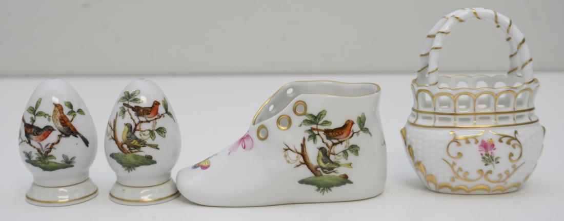4PC HEREND SHAKERS, SHOE & BASKET (1 of 7)
