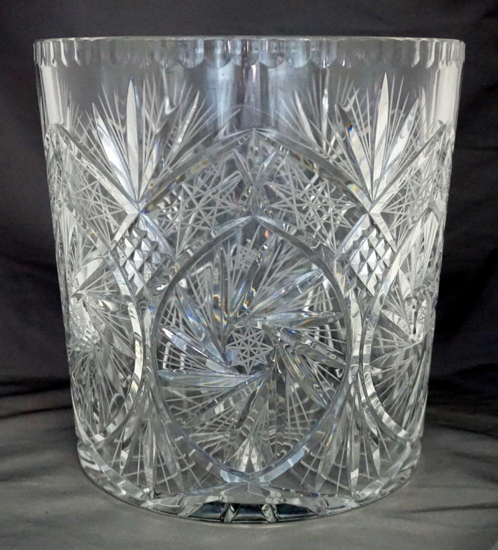LARGE CUT CRYSTAL CHAMPAGNE COOLER (1 of 7)