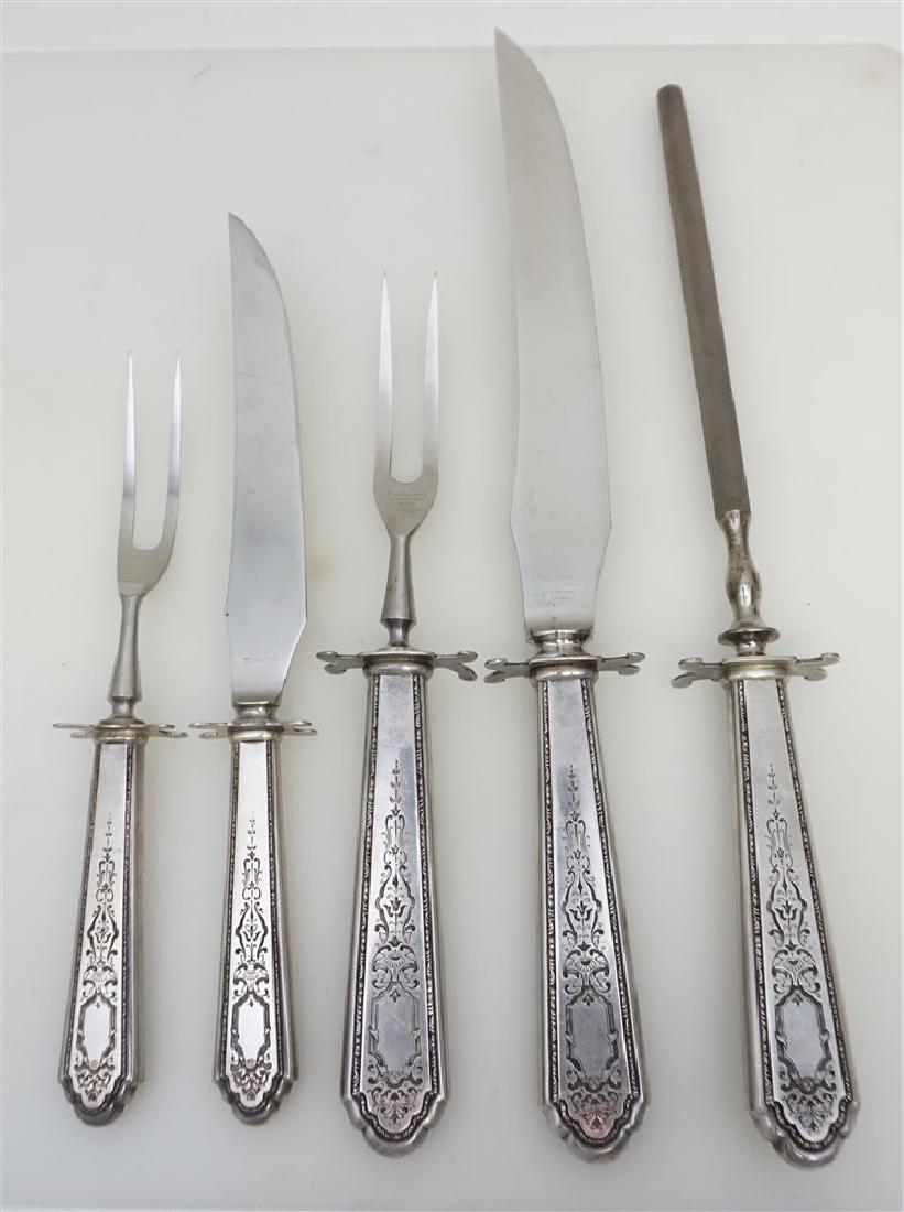 5PC LUNT STERLING MARY II CARVING SET (1 of 6)
