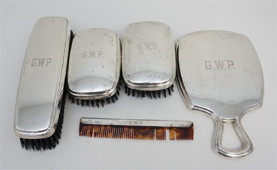 5 PC R. BLACKINTON STERLING DRESSER SET (1 of 9)
