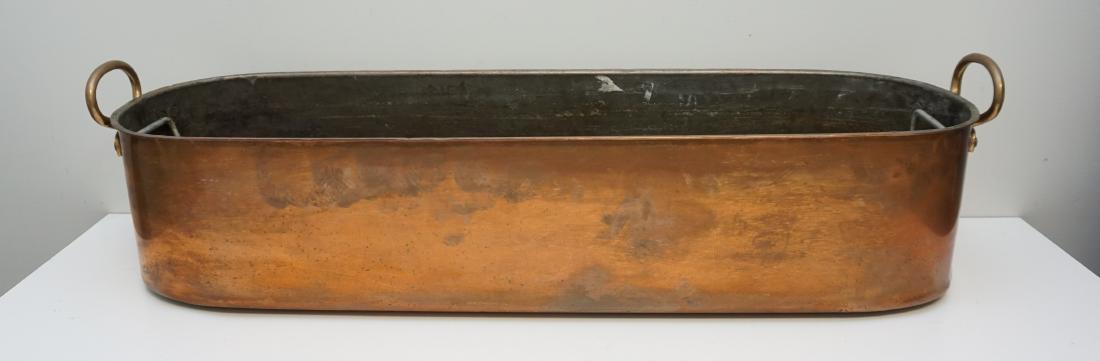 ANTIQUE FRENCH LARGE COPPER POACHER (1 of 7)