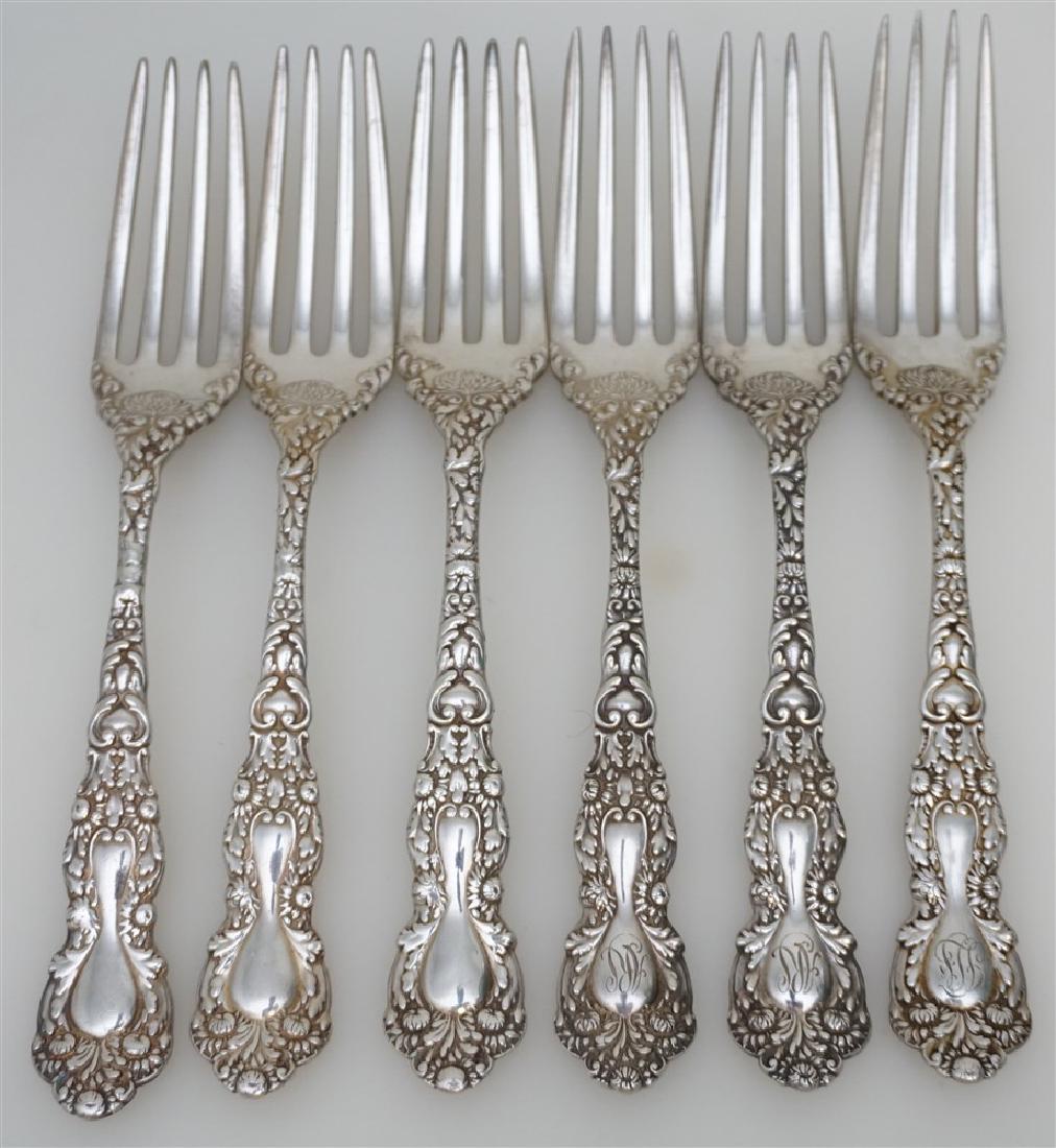 6 GORHAM STERLING IMPERIAL CHRYSANTHEMUM FORKS (1 of 10)