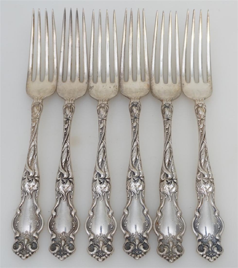 6 STERLING 1902 ETON DINNER FORKS (1 of 5)