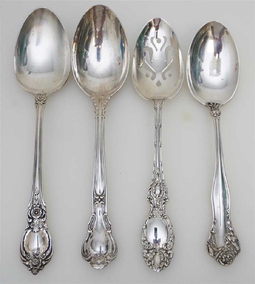 4 STERLING SILVER SERVING SPOONS (1 of 5)