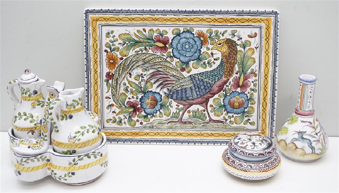 COIMBRA PORTUGAL POTTERY LOT (1 of 12)