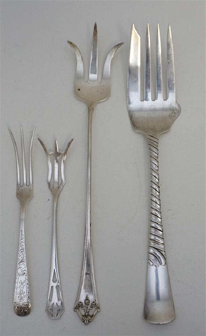 4 pc STERLING SERVING FORKS (1 of 7)