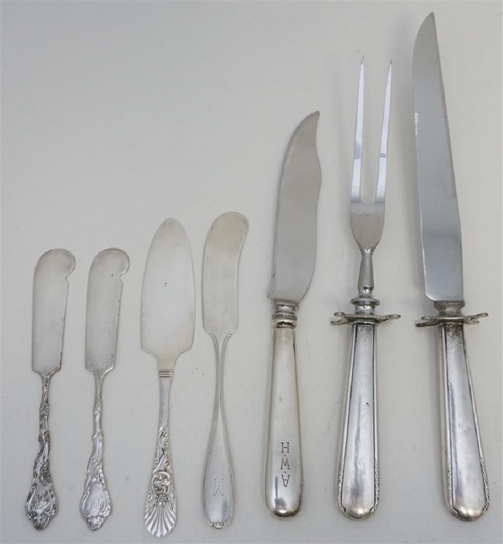 7 pc STERLING KNIVES & BUTTER (1 of 6)