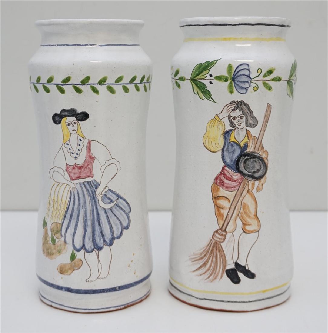 2 PORTUGAL HAND PAINTED VASES (1 of 7)