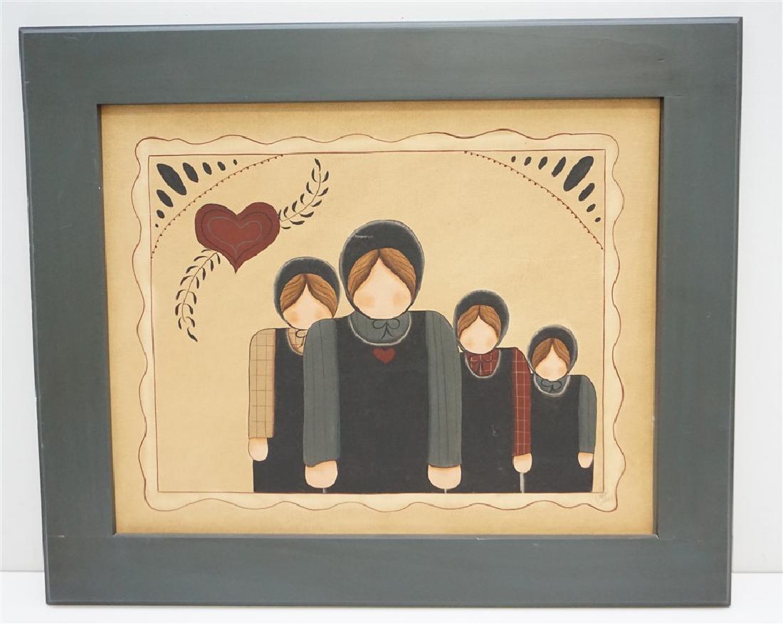 VINTAGE GOLDIE WEBER AMISH PAINTING (1 of 6)