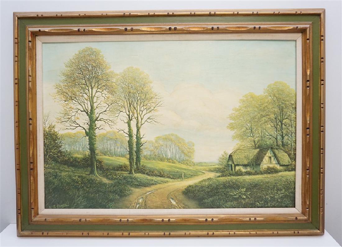 LARGE GILT FRAMED PRINT AFTER L E FORSE (1 of 7)