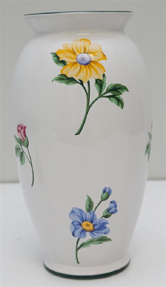 TIFFANY SINTRA PORCELAIN VASE: Tiffany & Co. Vintage Large Collectible Vase in the Sintra Pattern. The Vase was made in Portugal for Tiffany. Perfect for spring flowers. Measures 9.25" tall. Weight 1 pds 9 oz. PROVENANCE: A Charles
