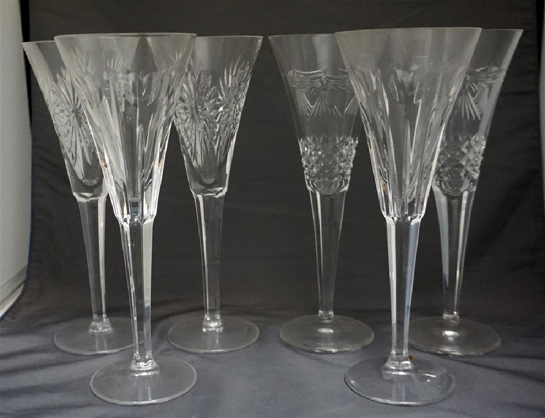 6 WATERFORD TOASTING FLUTES (1 of 8)