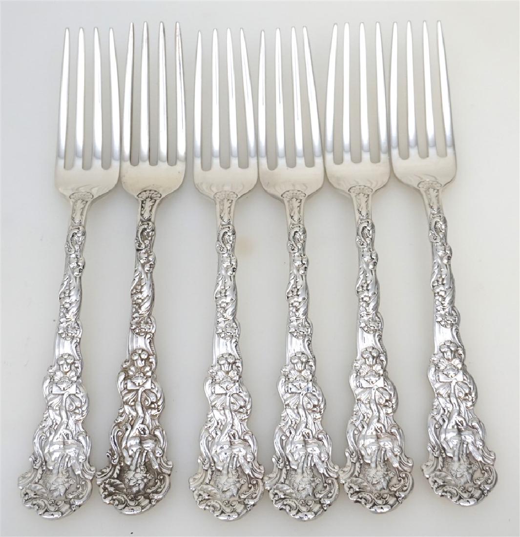 6 STERLING GORHAM VERSAILLES 1888 FORKS (1 of 7)