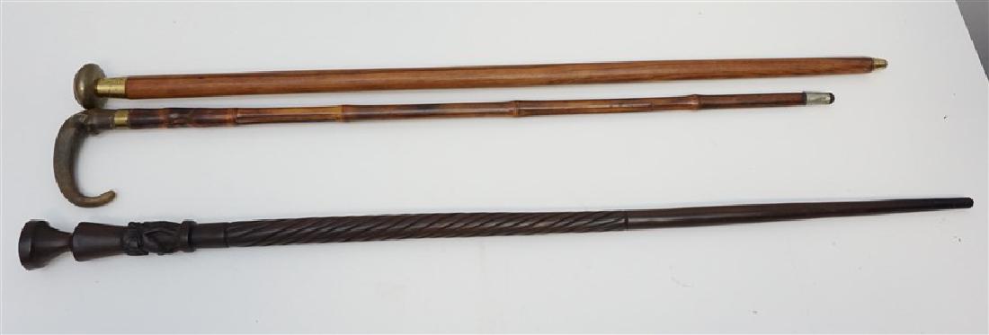 3 ANTIQUE / VINTAGE WALKING STICKS (1 of 6)