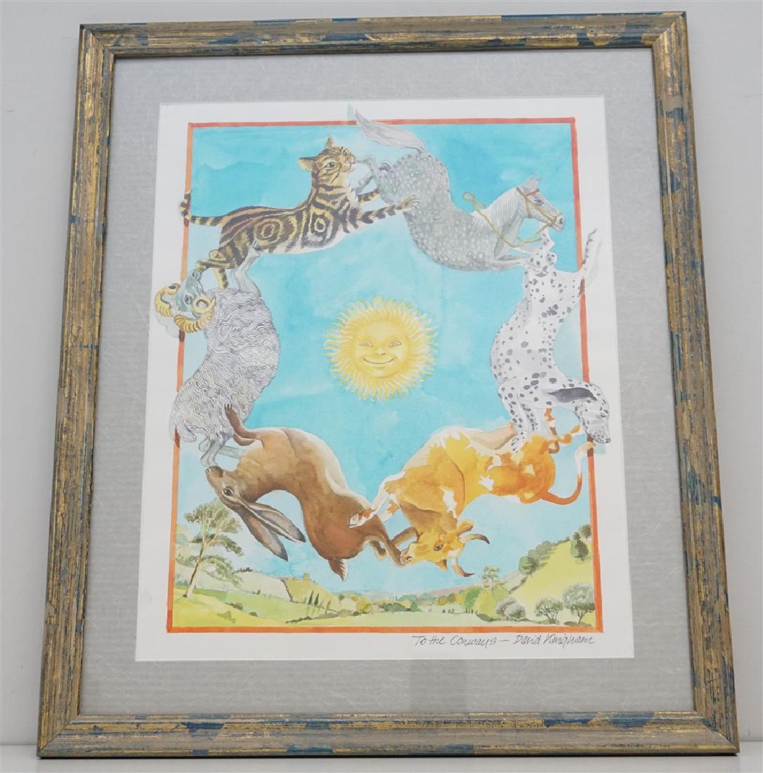 DAVID KINGHAM ORIGINAL WATERCOLOR (1 of 8)