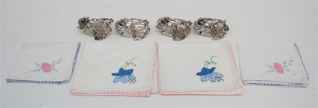 4 ARTHUR COURT ELEPHANT NAPKIN RINGS (1 of 5)