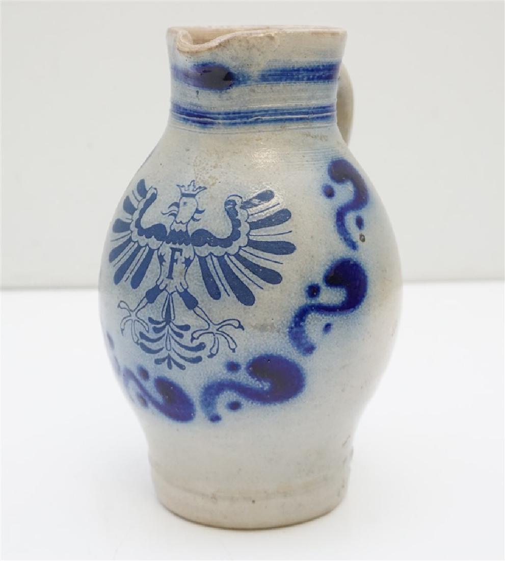 GERMAN SALT GLAZED STONEWARE PITCHER (1 of 9)