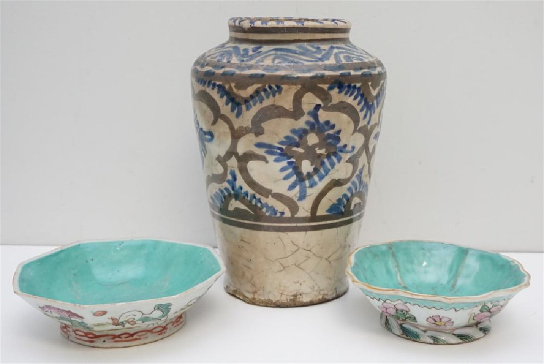 3 pc POTTERY CHINESE & ITALIAN (1 of 8)