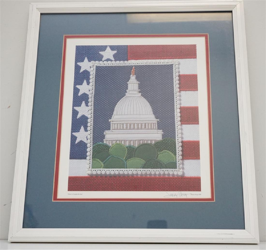 JERRY PAVEY SIGNED FLAG PRINT (1 of 7)