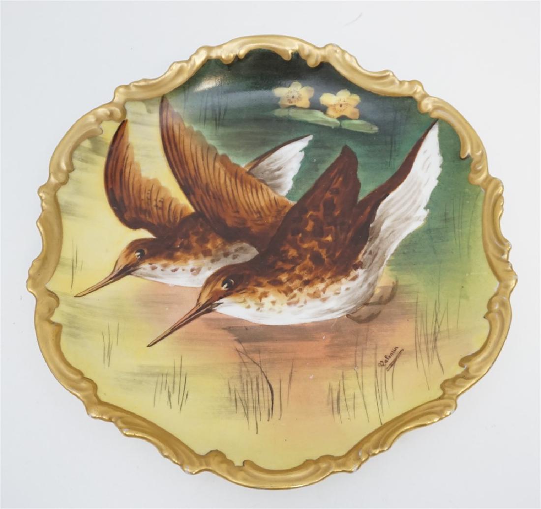 L.R.L. LIMOGES HAND PAINTED PORCELAIN PLATE (1 of 6)
