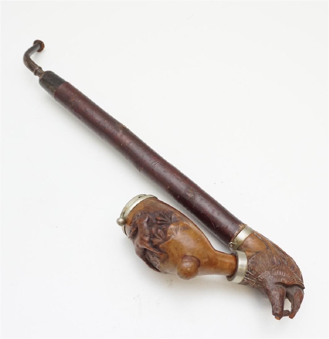 BLACK FOREST MINERVA CARVED GAME PIPE (1 of 9)