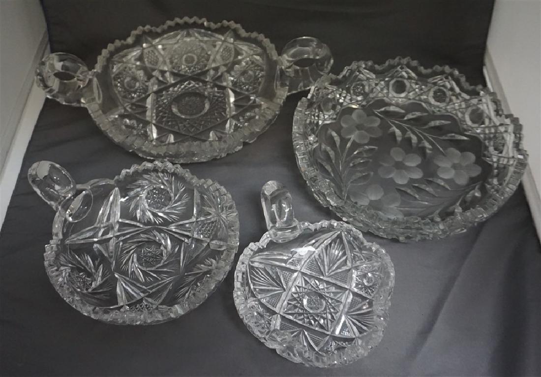 4 pc AMERICAN BRILLIANT CUT GLASS (1 of 7)