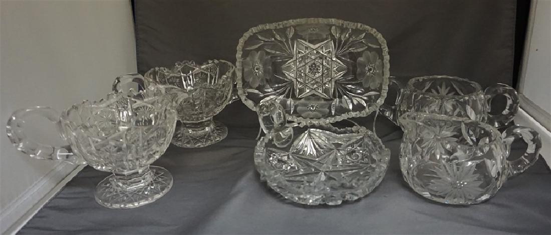 6 PC AMERICAN BRILLIANT CUT GLASS (1 of 8)
