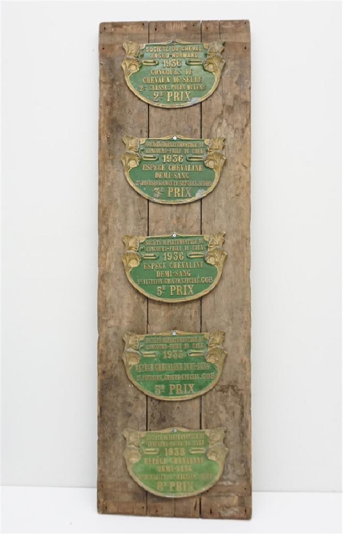 FRENCH ENAMEL HORSE TROPHY PLAQUES (1 of 7)