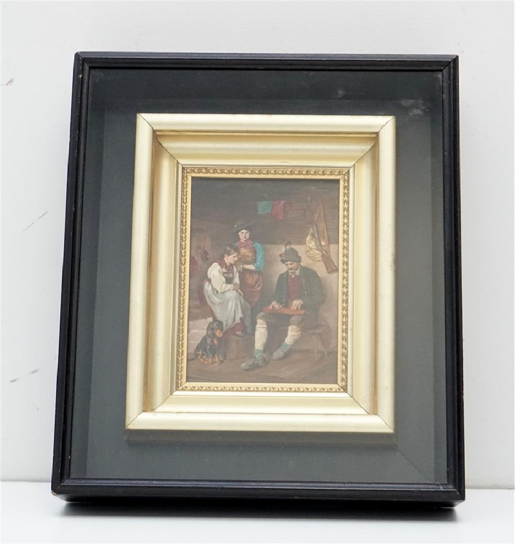 GERMAN OLEOGRAPH ORNATE FRAME (1 of 5)