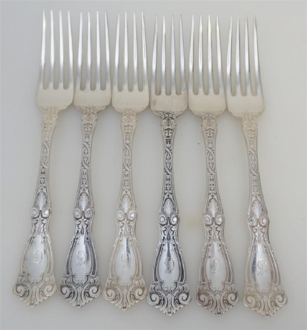 6 WALLACE STERLING SILVER 1907 BERAIN DINNER FORKS (1 of 6)