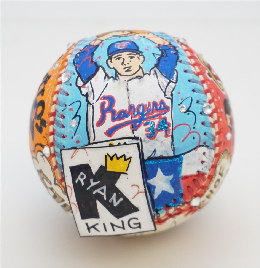 SIGNED NOLAN RYAN BASEBALL FAZZINA POP ART (1 of 7)