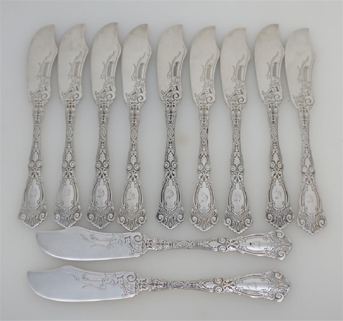 11 WALLACE STERLING SILVER 1907 BERAIN BUTTER SPREADERS (1 of 7)