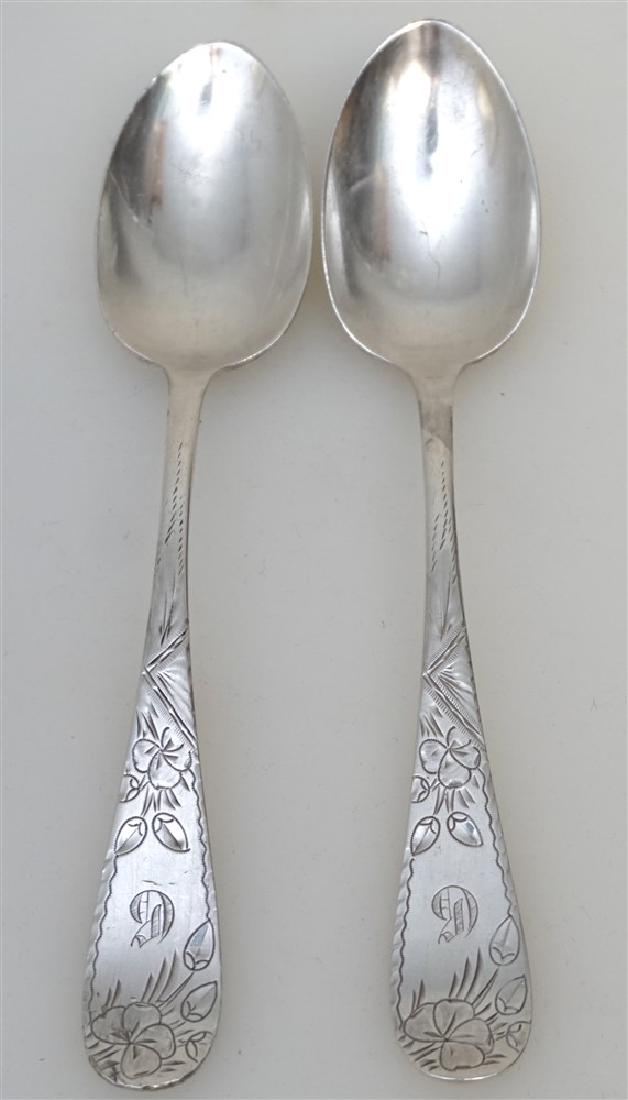 2 TOWLE STERLING SILVER 1897 CLOVER SOUP SPOONS (1 of 6)